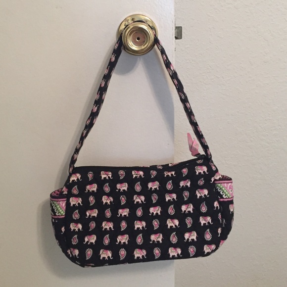 Vera Bradley Pink Elephant shoulder purse