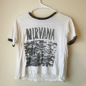 Brandy Melville Cropped Nirvana Top