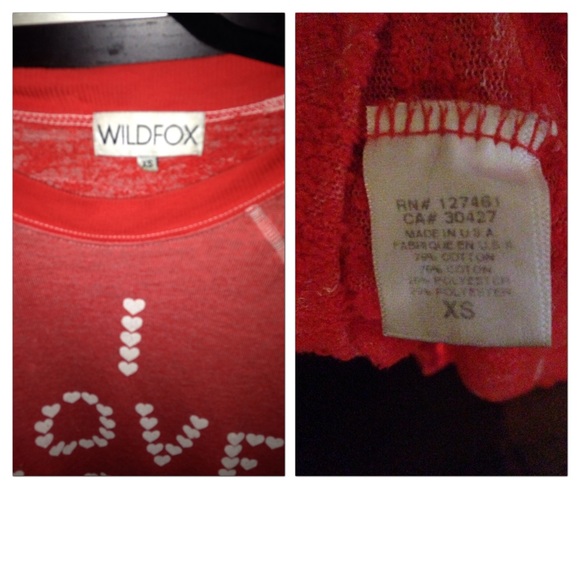 Wildfox I Love You Pullover - Picture 3 of 4