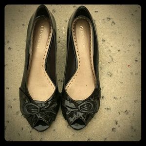 Gianni Binion Brown Patent wedges