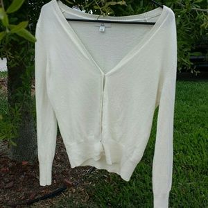 White Banana Republic Wool Cardigan