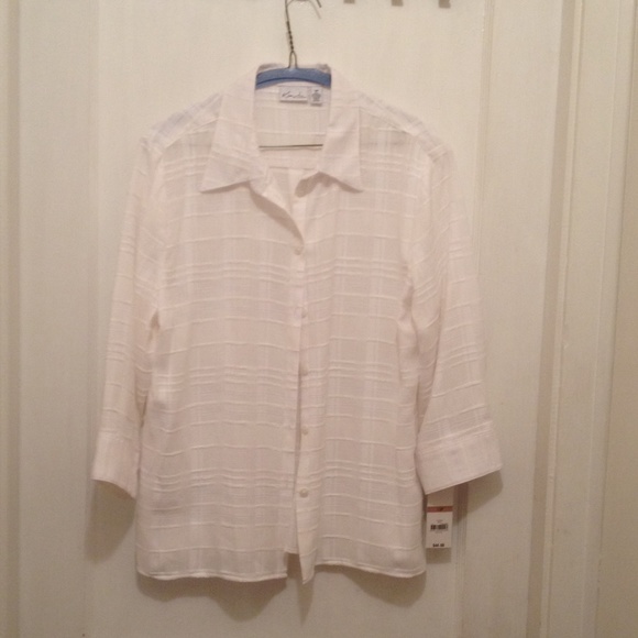 Blouse 12p straight bottom back pleat - Picture 1 of 2