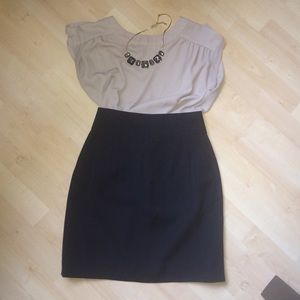 Banana Republic Navy Skirt Sz 0