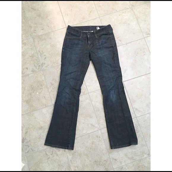 Gap dark wash double button curvy stretch jeans