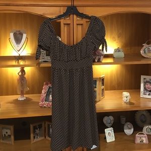 Brown polkadot dress