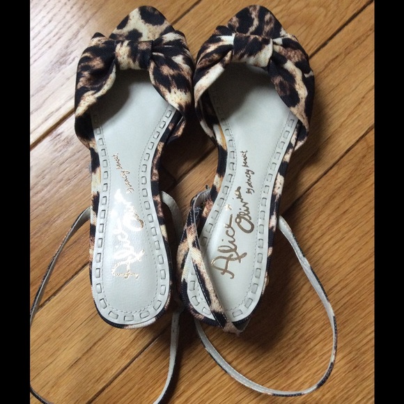 Alice & Olivia Animal Print Wedges - Picture 2 of 4