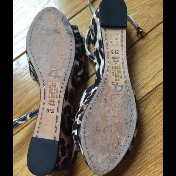 Alice & Olivia Animal Print Wedges - Picture 3 of 4