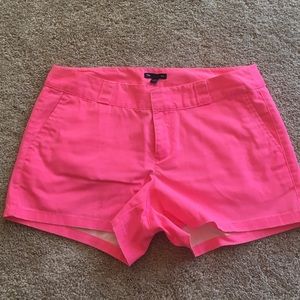 Hot Pink Distressed Shorts