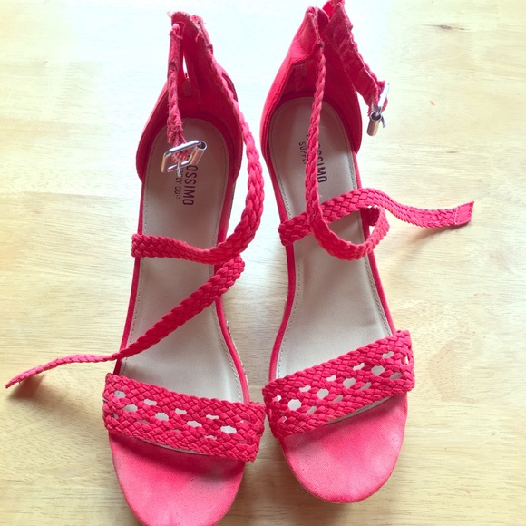 Mossimo Bright Red Wedge
