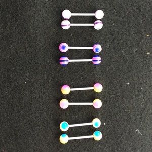 Bundle of tongue rings
