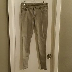 Gray 7 for all mankind "the skinny" jeans