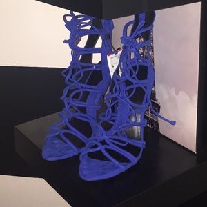 Zara cobalt blue heels