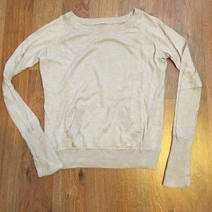 Lululemon lightweight sweater. Cream