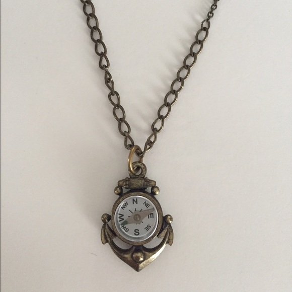 Jewelry - bronze compass necklace