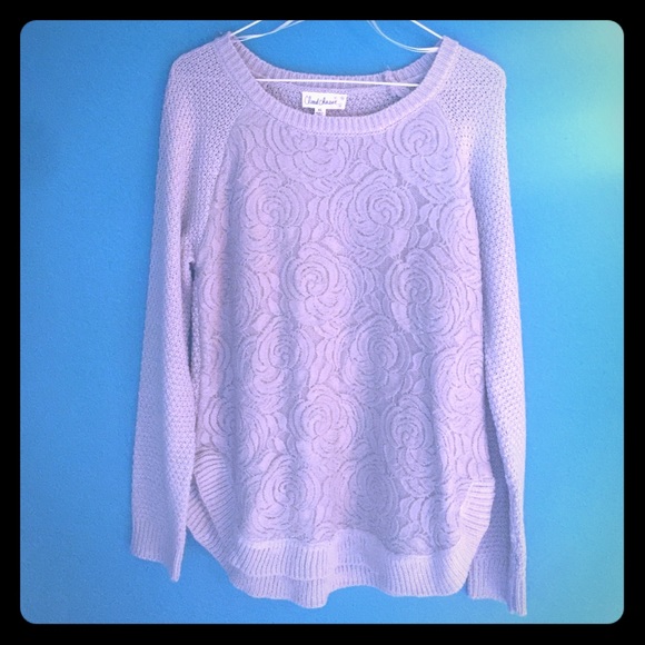 Like new rose lace sweater