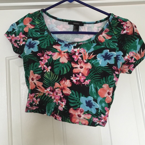 SOLD Floral crop top