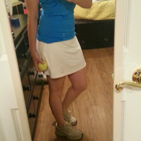 Pure lime tennis skirt