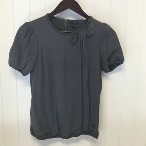 Ann Taylor chiffon zipper blouse