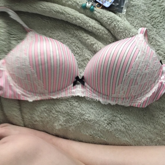Pink striped VS Bra