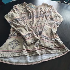 Maurices size large Aztec tunic