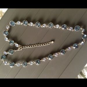 Givenchy silver-tone and blue stone necklace