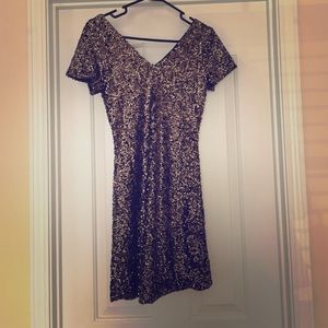 Sequin dress and Chevron dress