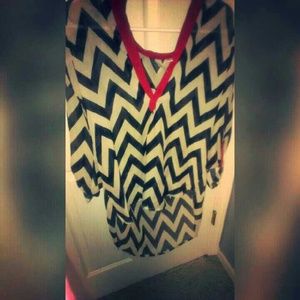 Chevron Pattern Blouse