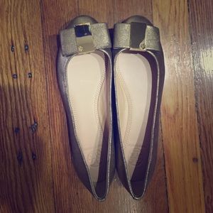 Tory Burch Metallic Flats