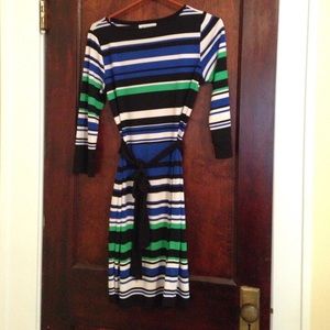 Striped sheath dress