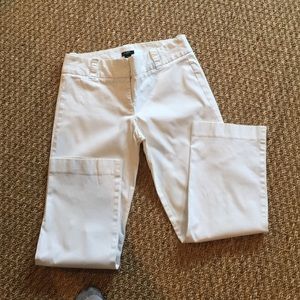 J crew city fit white pants