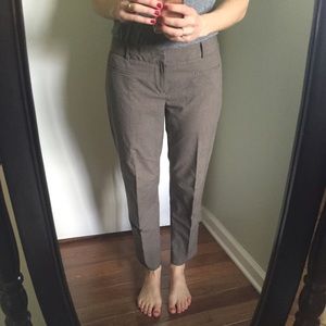 GAP Slim Cropped Tan Dress Pants 4R
