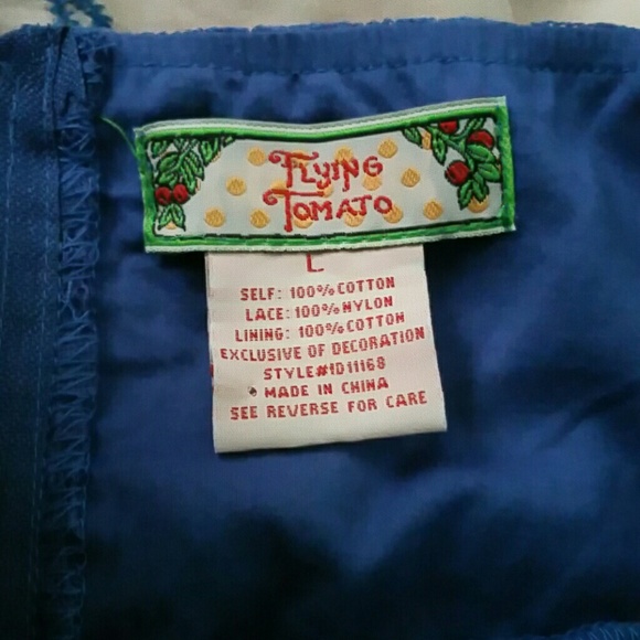 **SOLD**FLOWER BOHO FLYING TOMATO DRESS NWOT!! - Picture 3 of 4