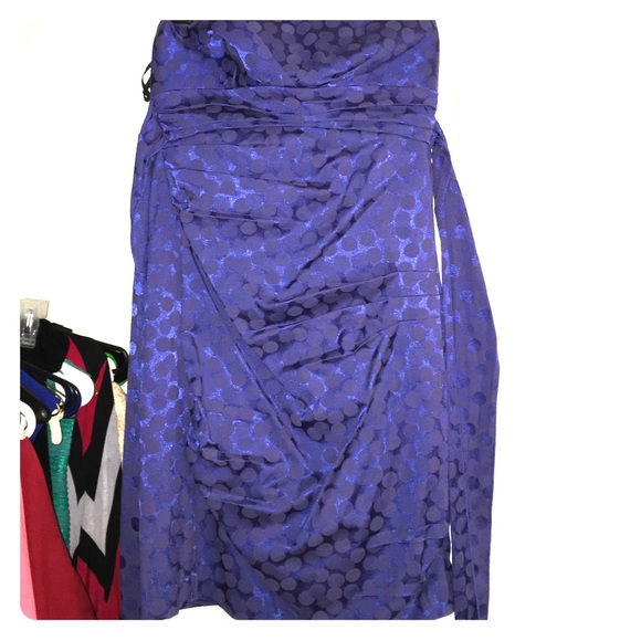 Blue Polka dot dress. Never worn. Size 5