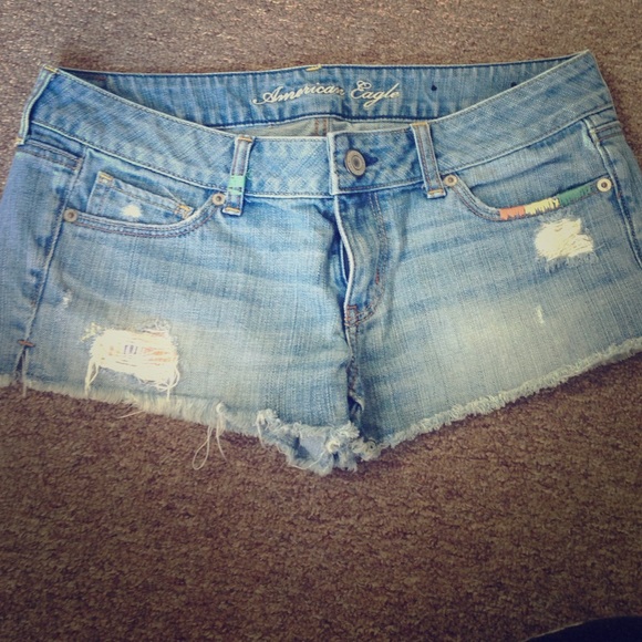 American eagle distressed Jean shorts