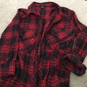 Plaid Red Top