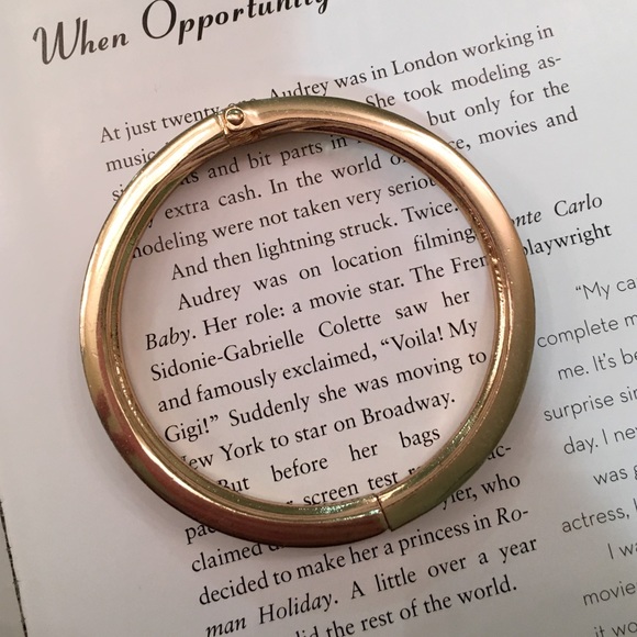 Hinged Silver & Gold Sparkle Bracelet - Picture 2 of 4