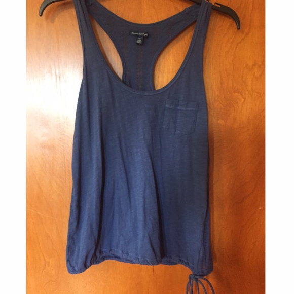 Navy Blue American Eagle Tank Top
