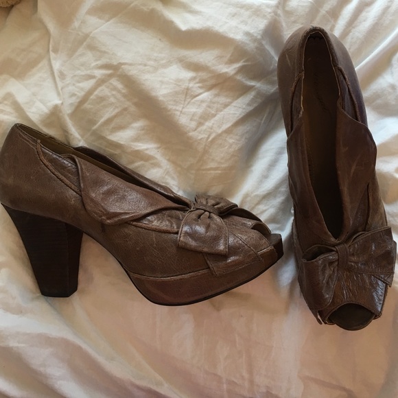Anthropologie wedge heel