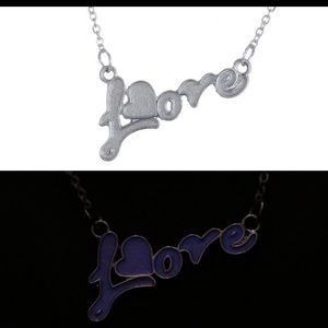 Glow in the dark LOVE NECKLACE