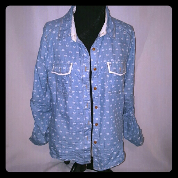 Jean bow top!! - Picture 1 of 4