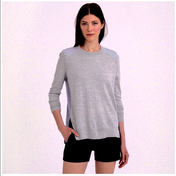 J Crew Mixed Media Sweater