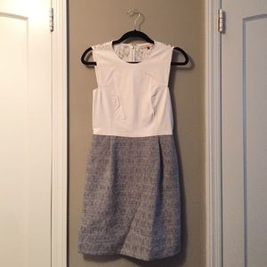 White and gray Rebecca Taylor dress