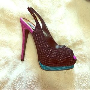 Steve Madden rhinestone heels