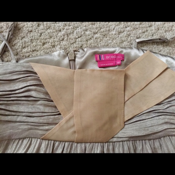 BCBGirls Gold Shine Cocktail Dress XS - Picture 3 of 4