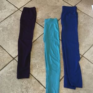 Colored stretch legging bundle