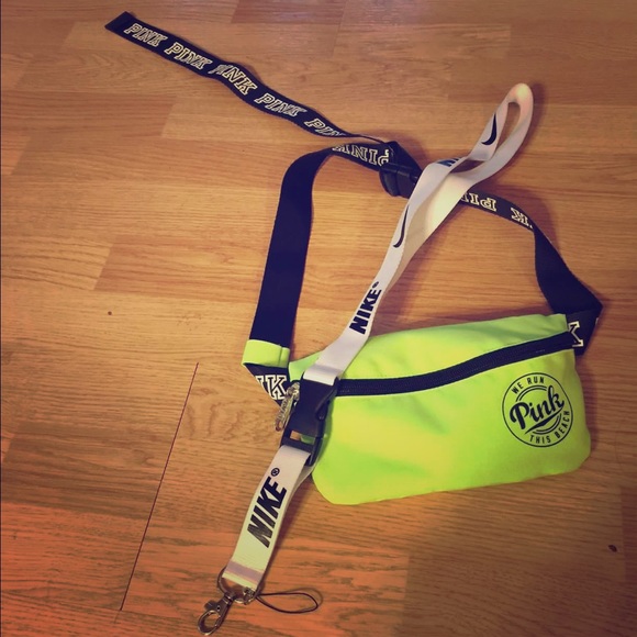 Victoria's Secret pouch and Nike lanyard