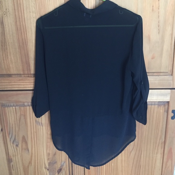 Shear black blouse - Picture 2 of 2