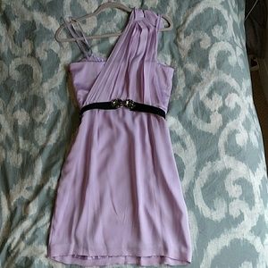 BCBG Lavender one shoulder dress
