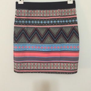 Tribal bodycon skirt