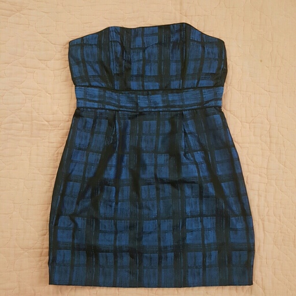 Strapless mini dress